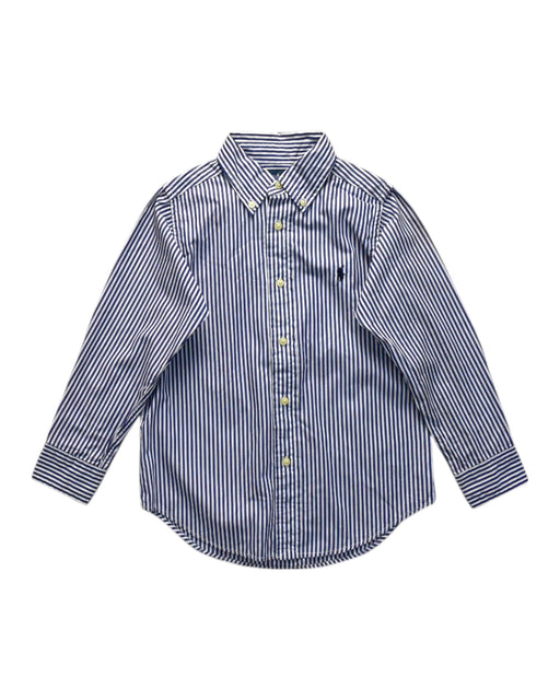 A Blue Long Sleeve Shirts from Ralph Lauren in size 5T for boy. (Front View)
