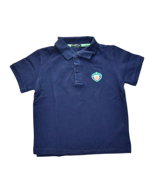 A Navy Short Sleeve Polos from Sacoor in size 4T for boy. (Front View)