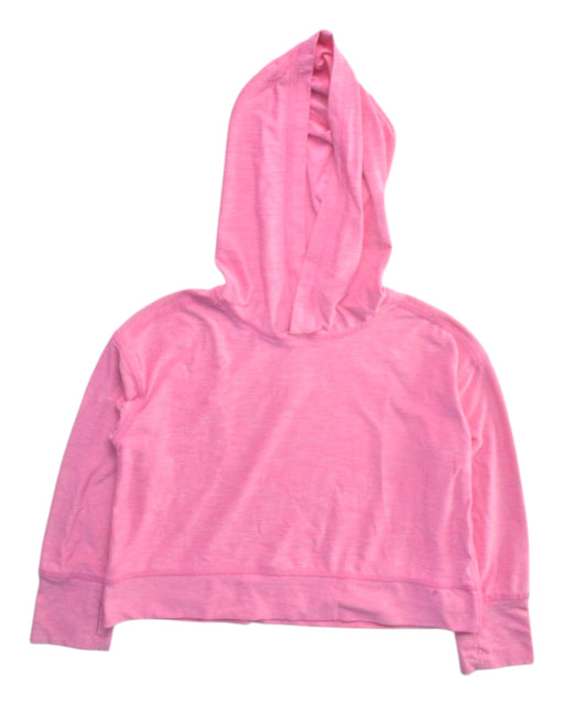 A Pink Hooded Sweatshirts from Hanna Andersson in size 3T for girl. (Front View)