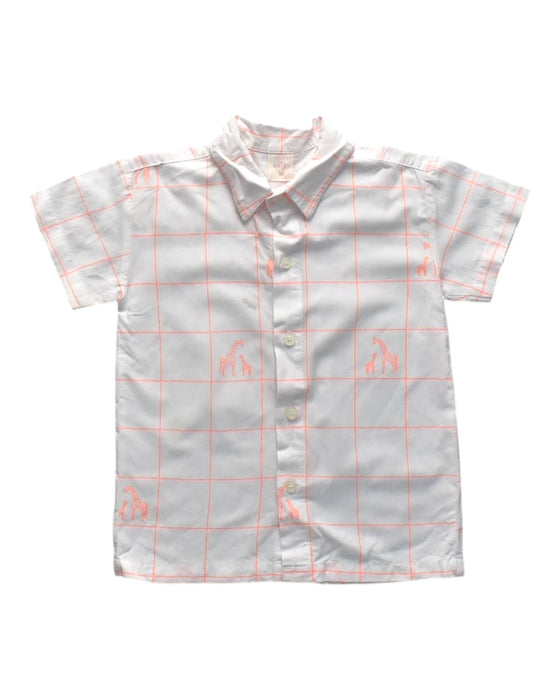 A White Short Sleeve Shirts from Elly in size 3T for neutral. (Front View)