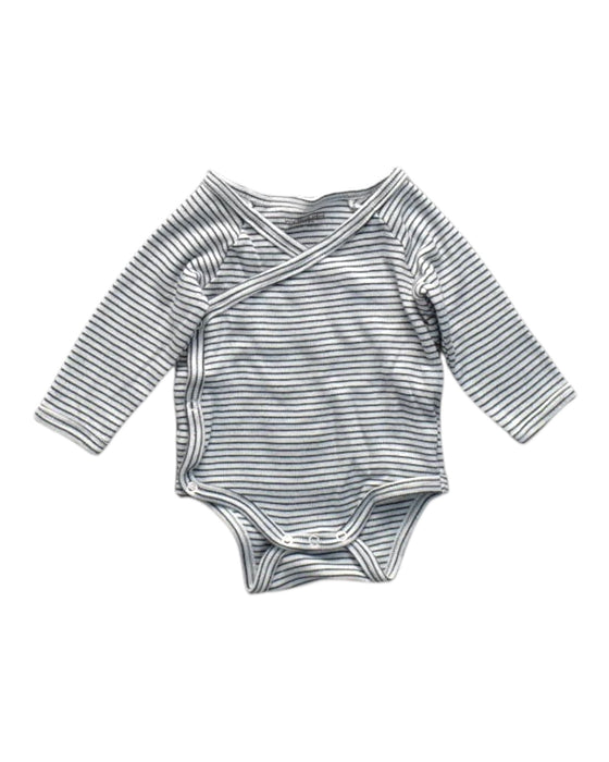 A Grey Long Sleeve Bodysuits from Vertbaudet in size 0-3M for neutral. (Front View)