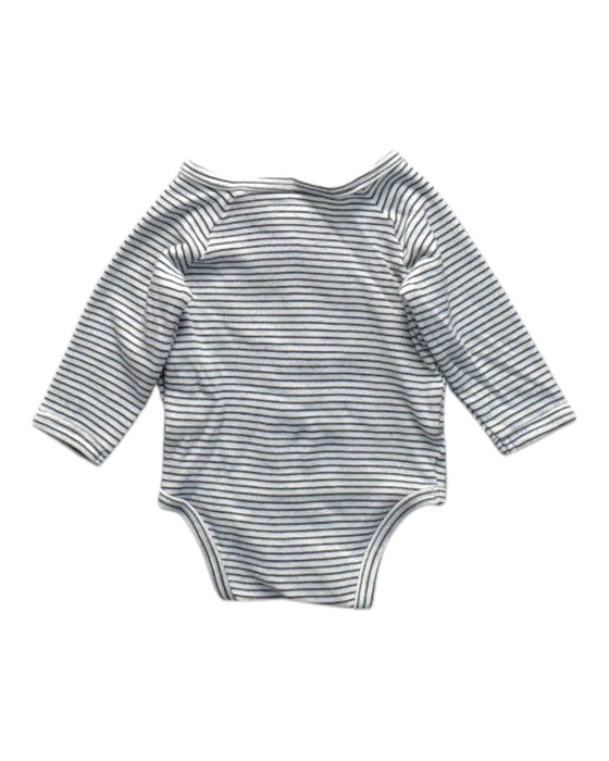 A Grey Long Sleeve Bodysuits from Vertbaudet in size 0-3M for neutral. (Back View)