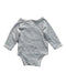 A Grey Long Sleeve Bodysuits from Vertbaudet in size 0-3M for neutral. (Back View)