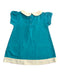 A Teal Short Sleeve Dresses from Little Green Radicals in size 3T for girl. (Back View)