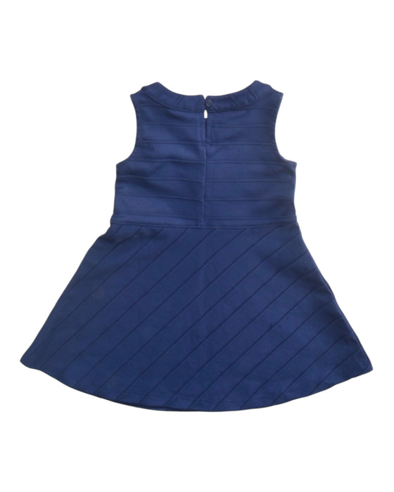 A Navy Sleeveless Dresses from Nautica in size 12-18M for girl. (Back View)