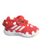 A Red Sneakers from Adidas x Disney in size 12-18M for girl. (Front View)