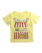 A Yellow Short Sleeve T Shirts from Stella McCartney in size 6T for boy. (Front View)