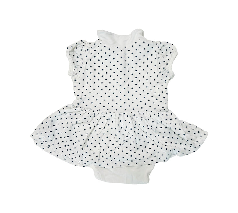 A White Short Sleeve Rompers from Mothercare in size 6-12M for girl. (Back View)