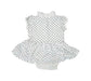 A White Short Sleeve Rompers from Mothercare in size 6-12M for girl. (Back View)