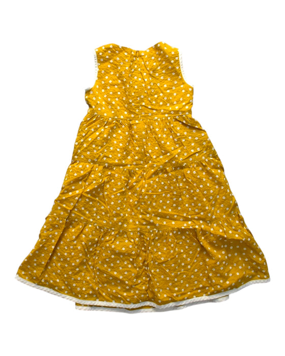 A Yellow Sleeveless Dresses from Tocca in size 4T for girl. (Back View)