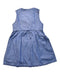 A Blue Sleeveless Dresses from Familiar in size 5T for girl. (Back View)