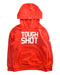 A Red Hooded Sweatshirts from Polo Ralph Lauren in size 7Y for boy. (Front View)