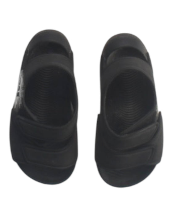A Black Sandals from Adidas in size 4T for boy. (Back View)