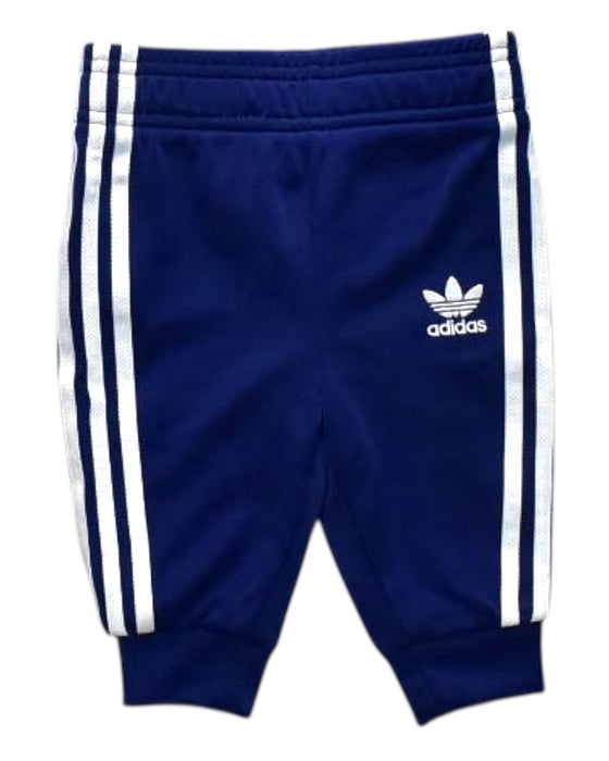 A Blue Sweatpants from Adidas in size 3-6M for neutral. (Front View)