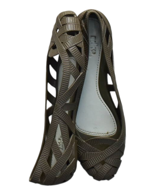 A Metallic Flats from Mini Melissa Jason Wu in size 12Y for women. (Front View)