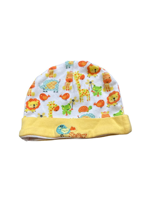 A White Beanies from Shears in size 0-3M for boy. (Front View)