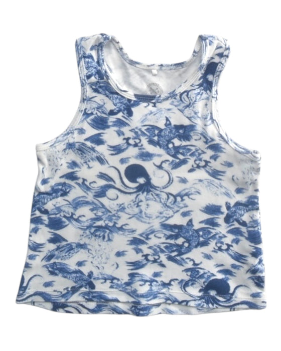 A Blue Sleeveless Tops from Hunter + Boo in size 3T for boy. (Front View)