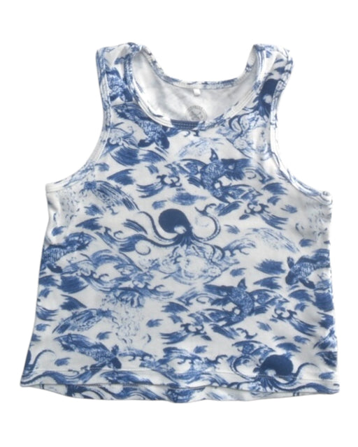A Blue Sleeveless Tops from Hunter + Boo in size 3T for boy. (Front View)