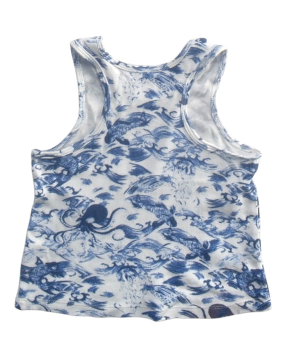 A Blue Sleeveless Tops from Hunter + Boo in size 3T for boy. (Back View)