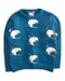 A Teal Knit Sweaters from Jacadi in size 4T for boy. (Front View)
