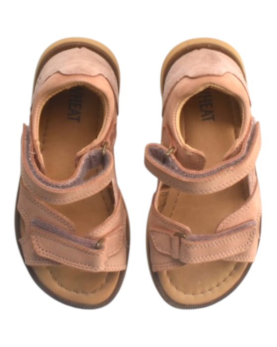A Peach Sandals from Wheat in size 4T for girl. (Back View)