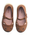 A Brown Flats from Mini Melissa in size 3T for girl. (Back View)