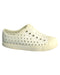 A White Slip Ons from Native Shoes in size 18-24M for boy. (Front View)