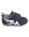 A Navy Sneakers from ASICS in size 12-18M for boy. (Front View)