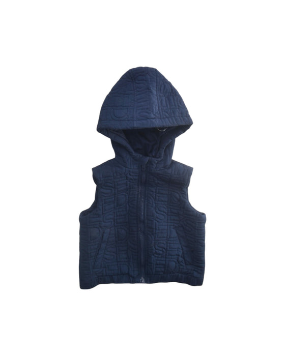 A Navy Outerwear Vests from Seed in size 2T for boy. (Front View)