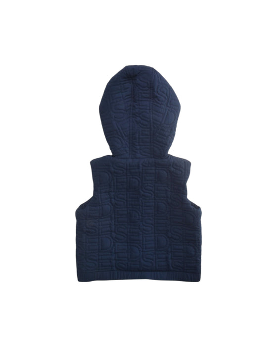 A Navy Outerwear Vests from Seed in size 2T for boy. (Back View)