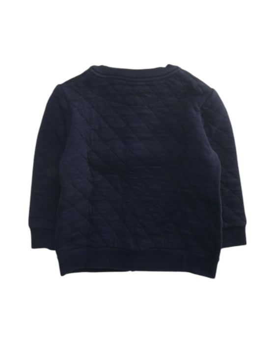 A Navy Puffer/Quilted Jackets from Petit Bateau in size 2T for boy. (Back View)