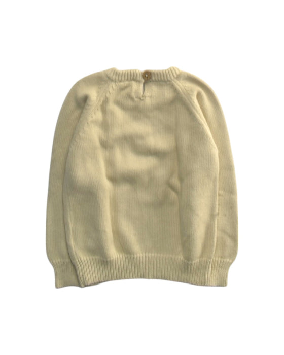 A Ivory Knit Sweaters from Jamie Kay in size 2T for boy. (Back View)