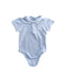 A Blue Short Sleeve Bodysuits from Jacadi in size 12-18M for boy. (Front View)