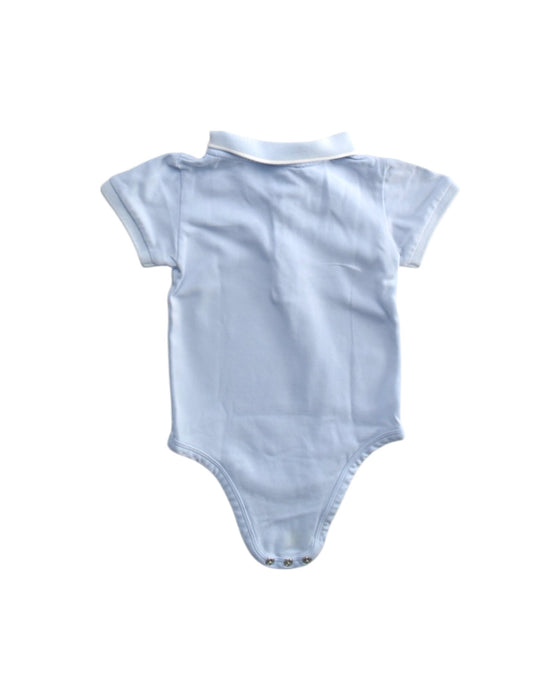 A Blue Short Sleeve Bodysuits from Jacadi in size 12-18M for boy. (Back View)