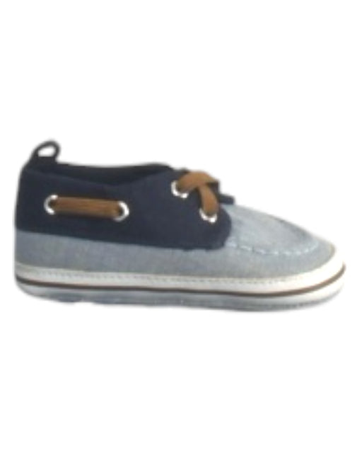 A Navy Loafers & Moccasins from Seed in size 3-6M for boy. (Front View)