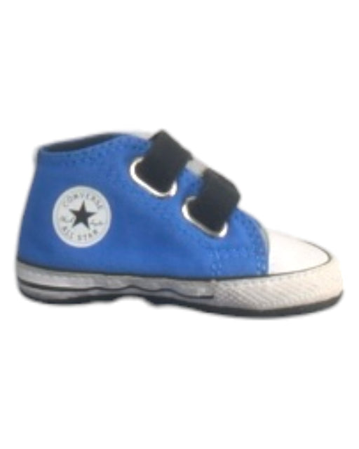 A Blue Sneakers from Converse in size 6-12M for boy. (Front View)