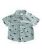 A Blue Short Sleeve Shirts from Seed in size 3-6M for boy. (Front View)