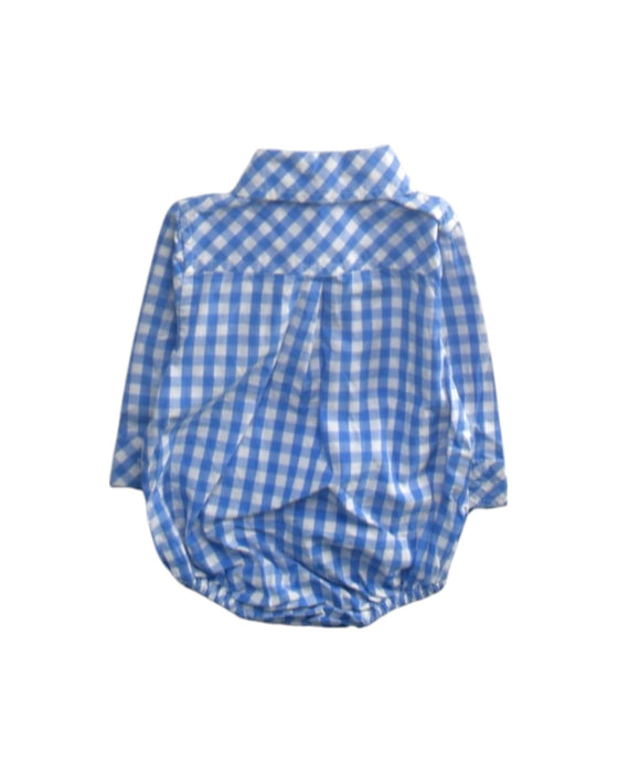 A Blue Long Sleeve Rompers from Early Days in size 0-3M for boy. (Back View)