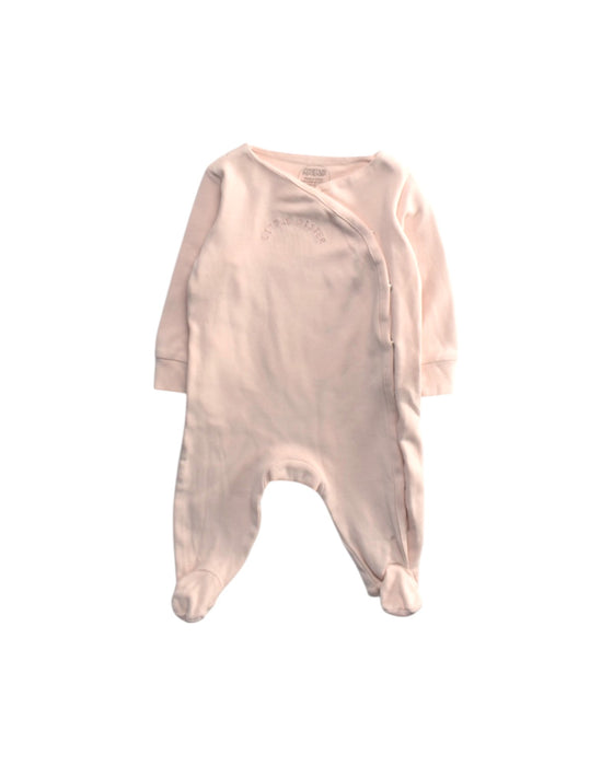 A Pink Onesies from Mamas & Papas in size 3-6M for girl. (Front View)