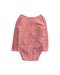 A Pink Long Sleeve Bodysuits from Petit Bateau in size 6-12M for girl. (Back View)