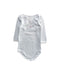 A White Long Sleeve Bodysuits from Petit Bateau in size 3-6M for girl. (Front View)