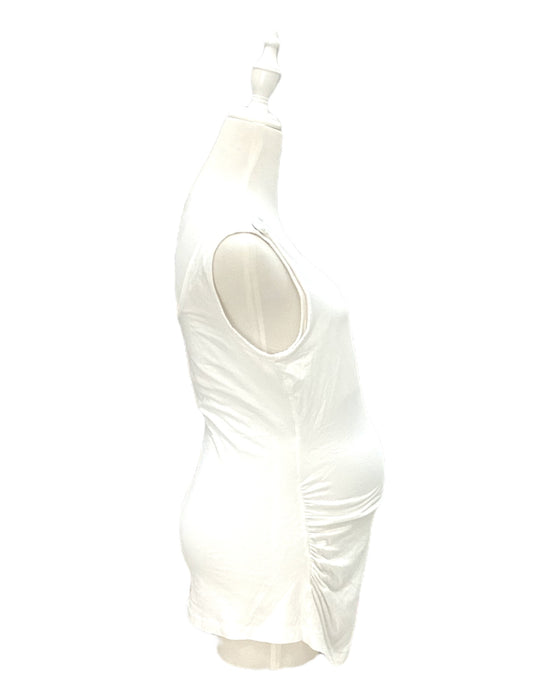 A White Sleeveless Dresses from Seraphine in size Maternity-M for maternity. (Back View)