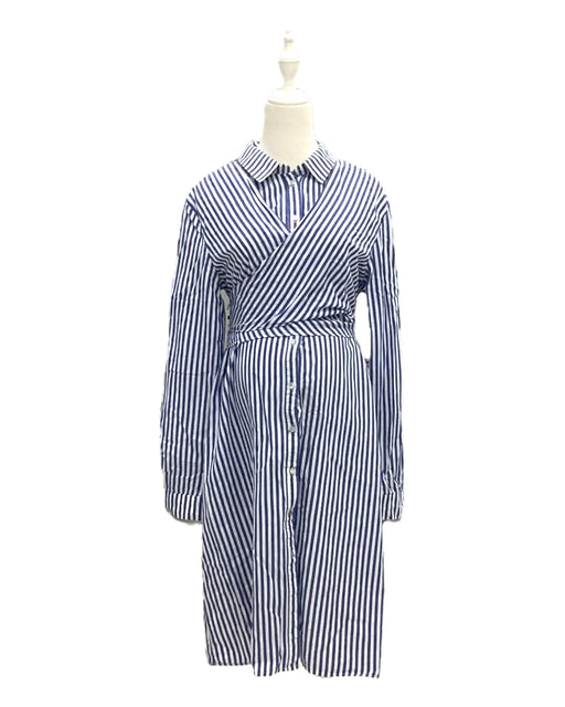 A Blue Long Sleeve Dresses from Seraphine in size Maternity-L for maternity. (Front View)