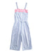 A Blue Sleeveless Jumpsuits from Monsoon in size 9Y for girl. (Front View)