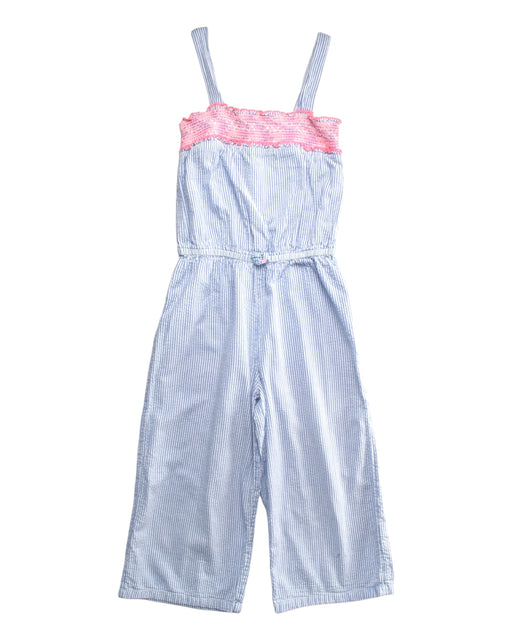 A Blue Sleeveless Jumpsuits from Monsoon in size 9Y for girl. (Front View)