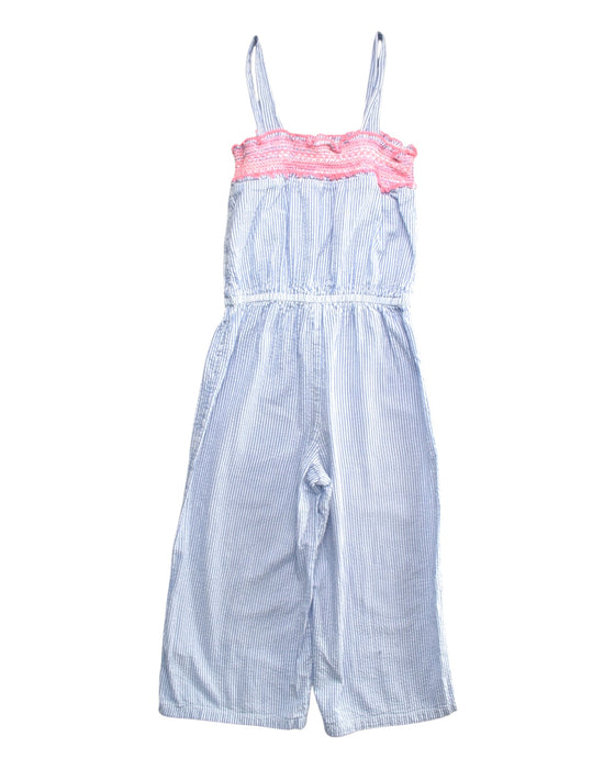 A Blue Sleeveless Jumpsuits from Monsoon in size 9Y for girl. (Back View)