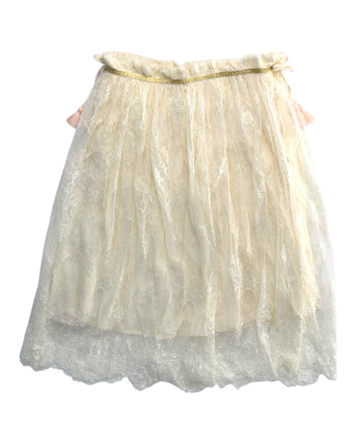 A Ivory Tulle Skirts from Louise Misha in size 8Y for girl. (Front View)