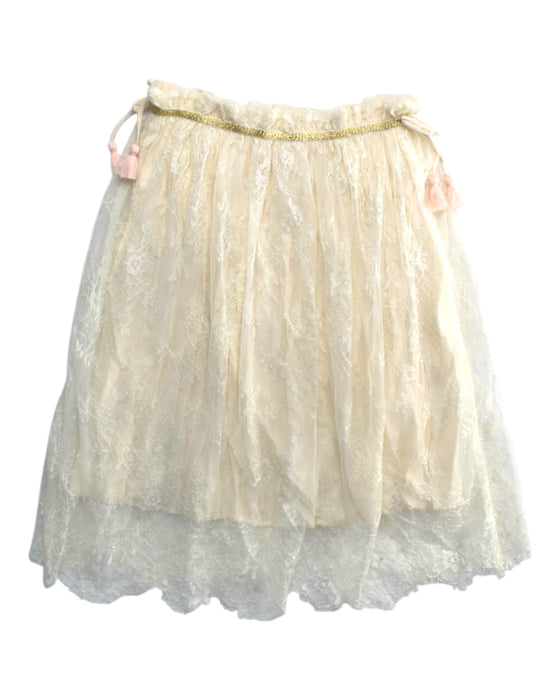 A Ivory Tulle Skirts from Louise Misha in size 8Y for girl. (Back View)