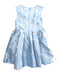 A Blue Sleeveless Dresses from Monsoon in size 7Y for girl. (Back View)
