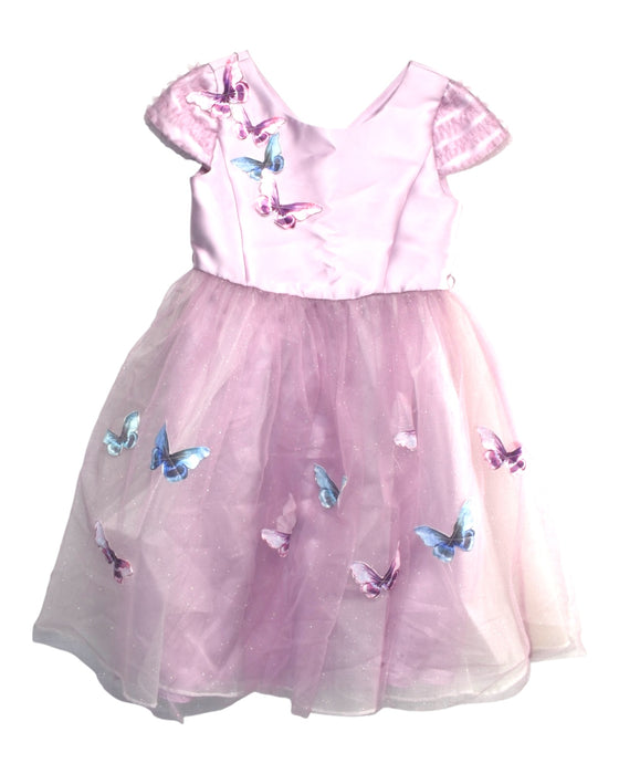 A Pink Short Sleeve Dresses from Monsoon in size 8Y for girl. (Front View)